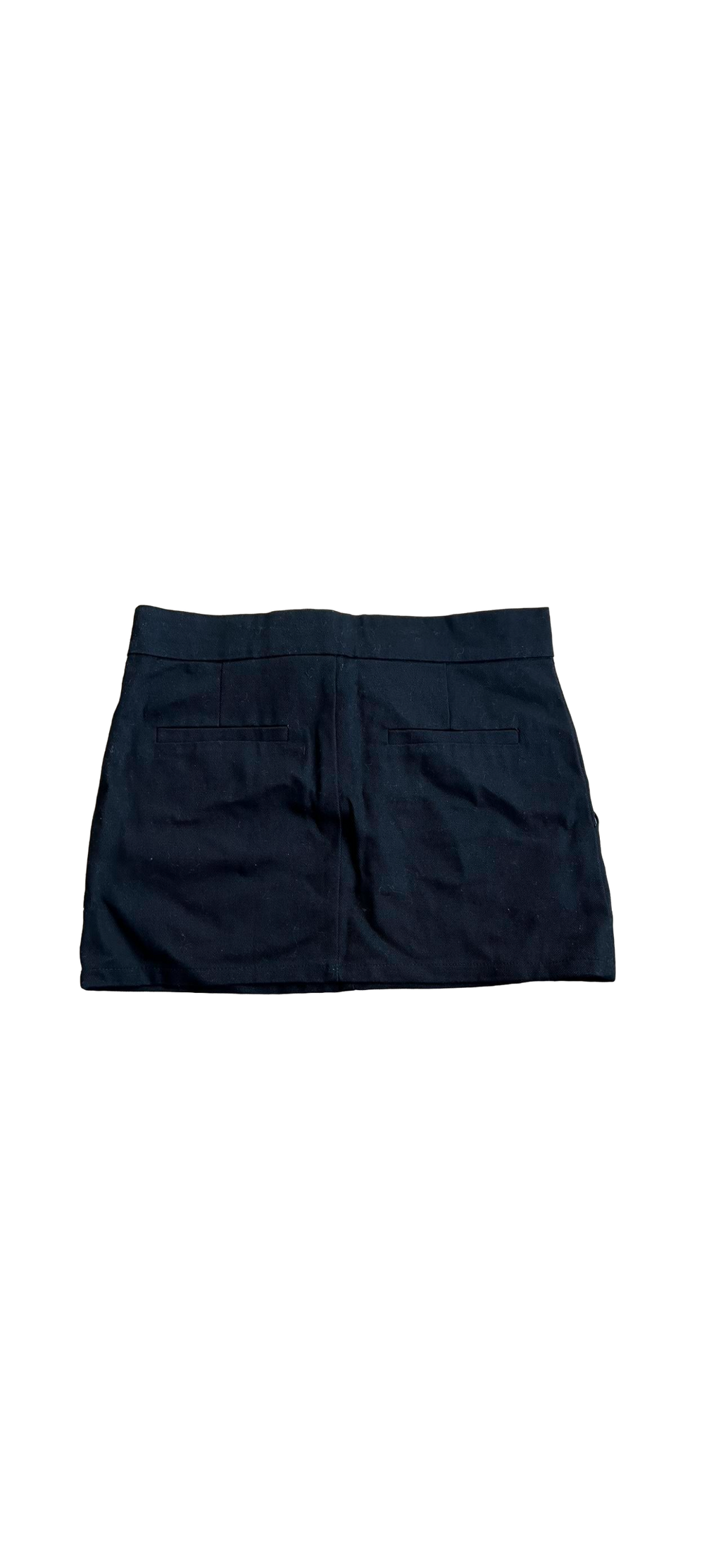 EDIKTED Black Canvas Mini Skirt